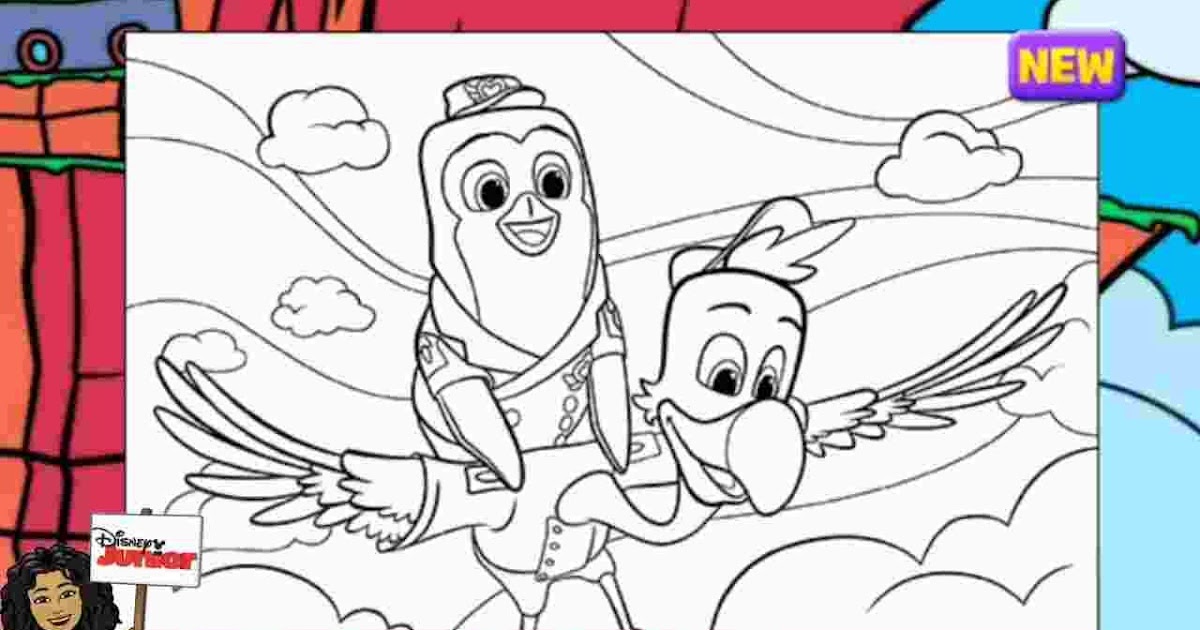 Pip Disney Junior Tots Coloring Pages - Coloring Pages for Kids