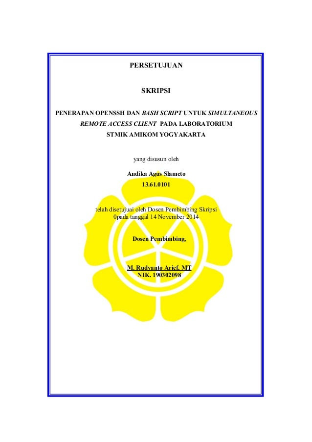 Contoh Biodata Penulis Skripsi - Rommy 7081