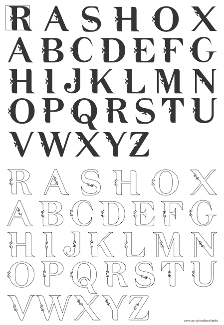 Then let illustrator take the strain converting it to a font. Type Design In Borneo Indonesia