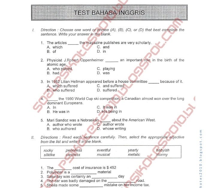 Pembahasannya Bappenas Tpa Soal Dan Kumpulan Pdf