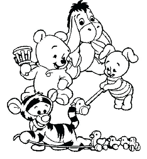Winnie The Pooh Bebe Para Colorear Crafts Diy And Ideas Blog
