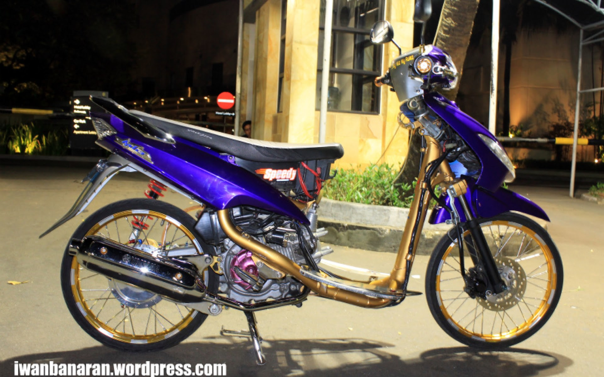 Modifikasi Motor Warna Biru Kumpulan Gambar Foto Modifikasi