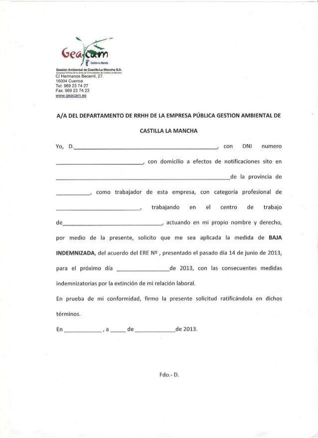 Carta De Renuncia A Sindicato - n Carta De