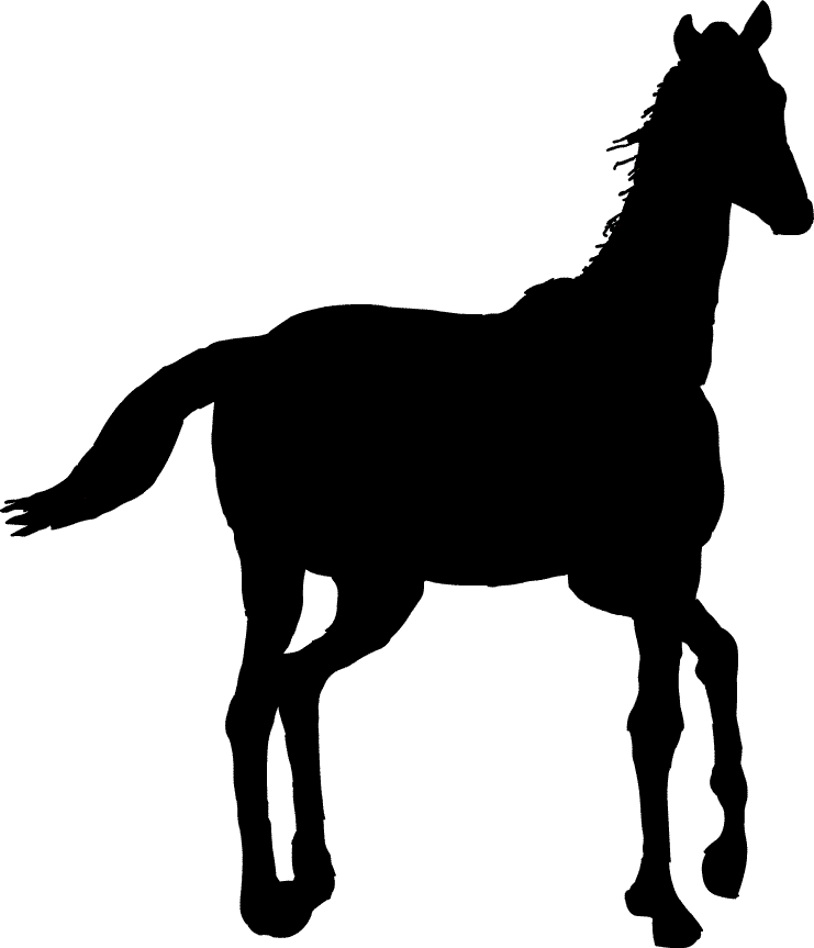 美しい花の画像 ユニーク馬 シルエット イラスト