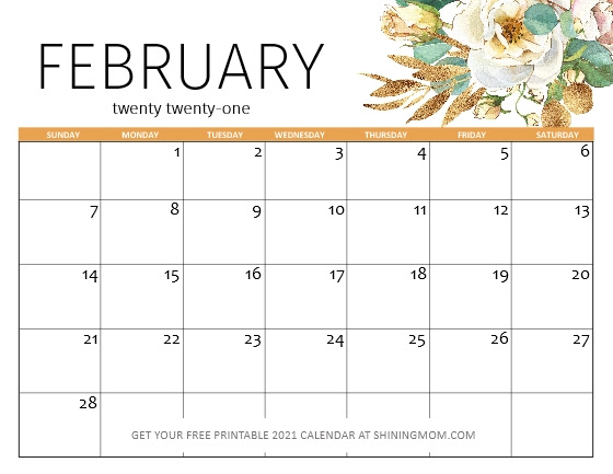 If you need a free printable february calendar, look no further! Free Printable February 2021 Calendar 12 Awesome Designs