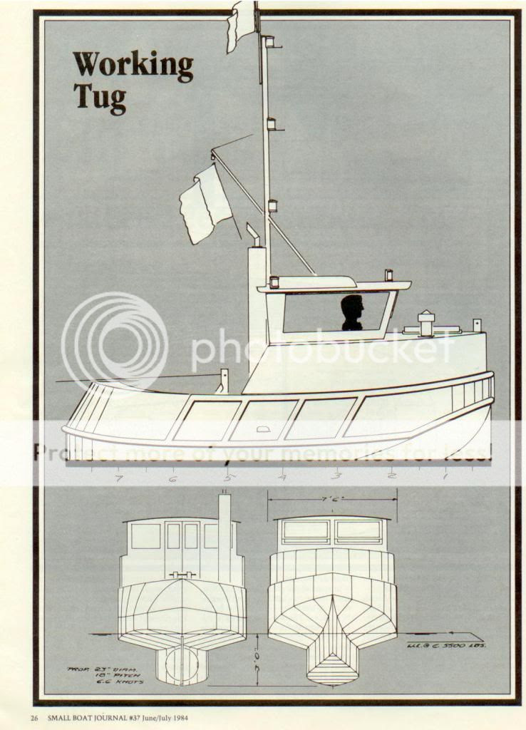 Boat plans tugboat Bank Boat