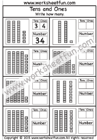 Try all worksheets in one app. Tens And Ones Five Worksheets Free Printable Worksheets Worksheetfun