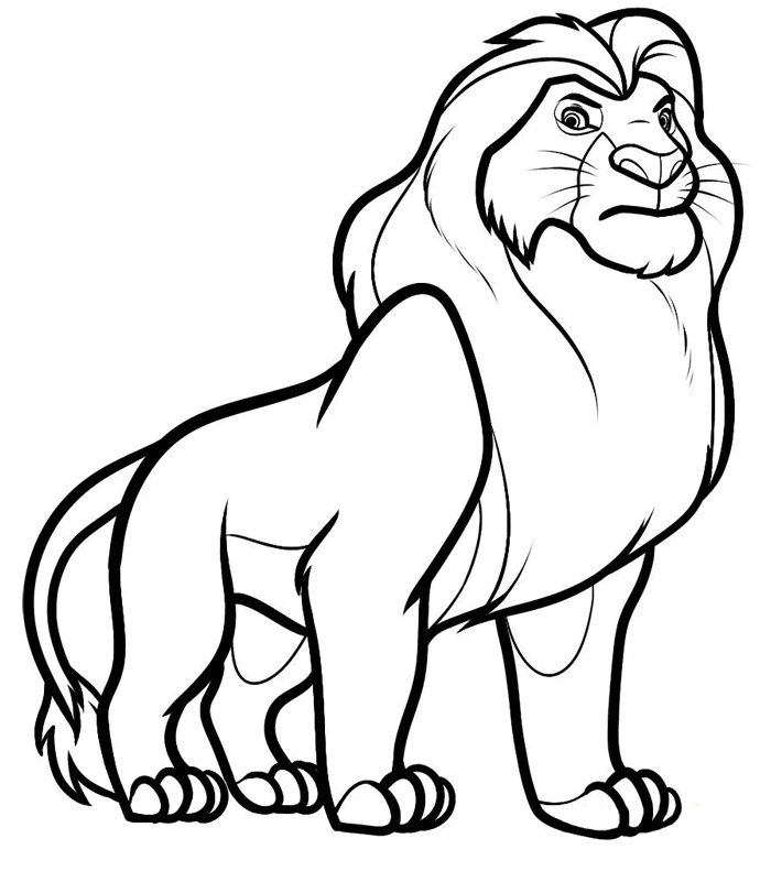 De Coloriages Coloriage Lion Adulte