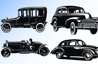 子供向けぬりえ レトロ 車 イラスト 無料