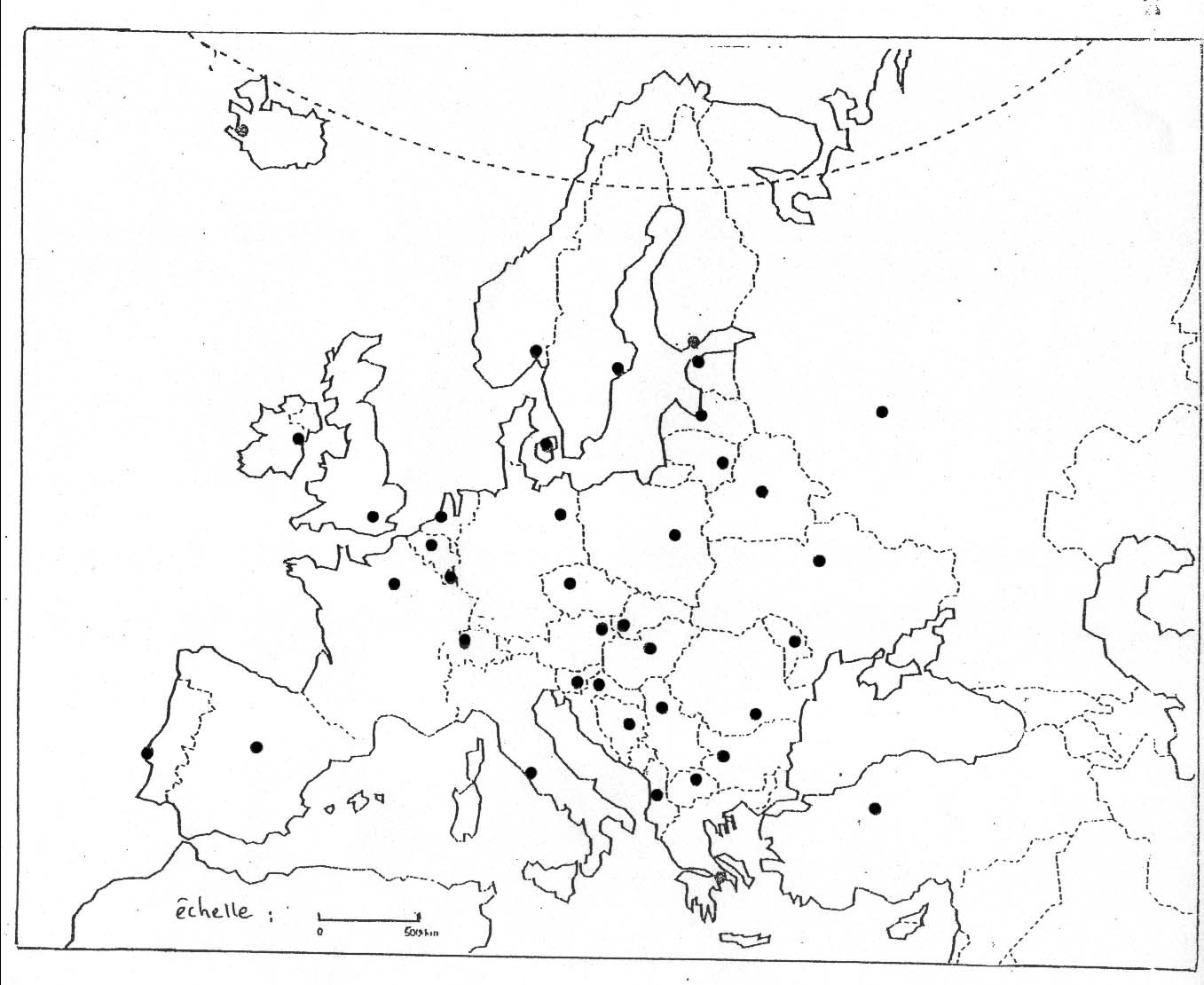 25 Images Carte Europe Vierge Capitales