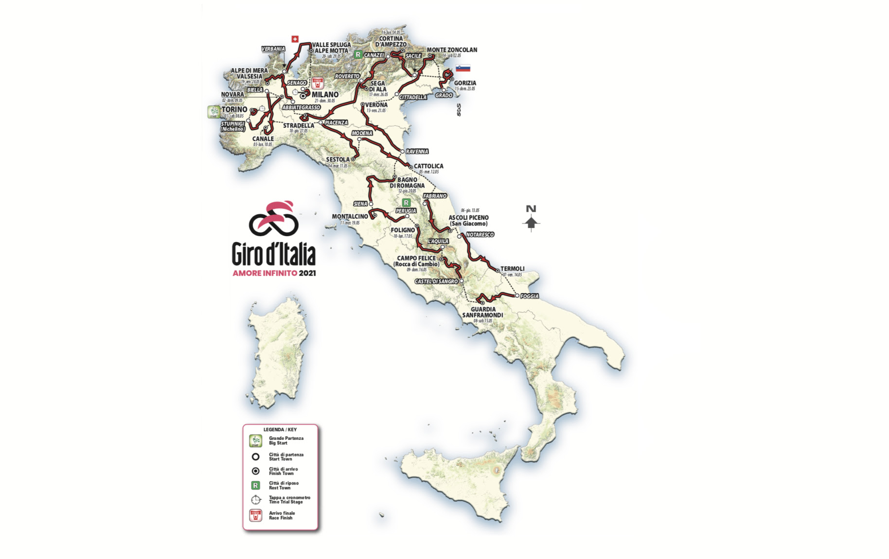 Ideas, inspiration and travel tips for your next holiday in italy. Giro D Italia 2021 Route Revealed Cyclingnews