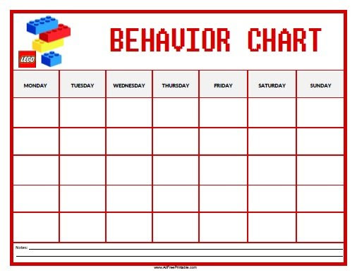 Sticker behavior chart this type of chart is highly effective for younger kids. Lego Behavior Chart Free Printable