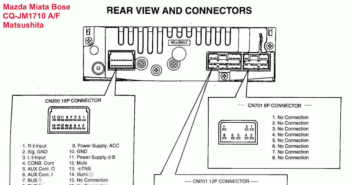 2005 Mazda 6 Radio Wiring Diagram - Wiring Schema