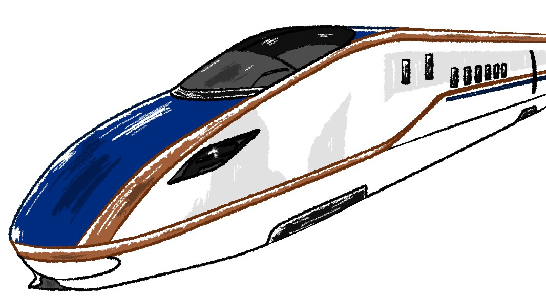 最も好ましい かがやき 新幹線 イラスト 100 ベストミキシング写真 イラストレーション