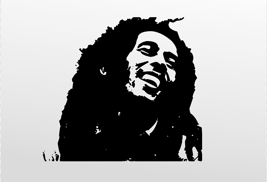 Gambar Hitam Putih Bob Marley : Download gambar sketsa wajah bob marley