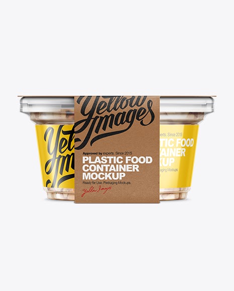 Download 200g Plastic Cup in Kraft Wrap with Peanuts PSD Mockup ...