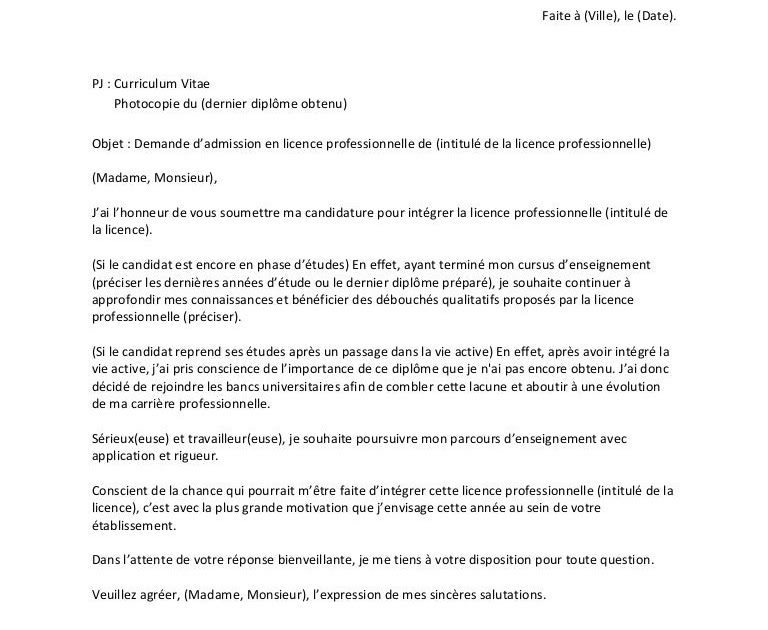 Lettre De Motivation Licence Pro Domotique  House MY b