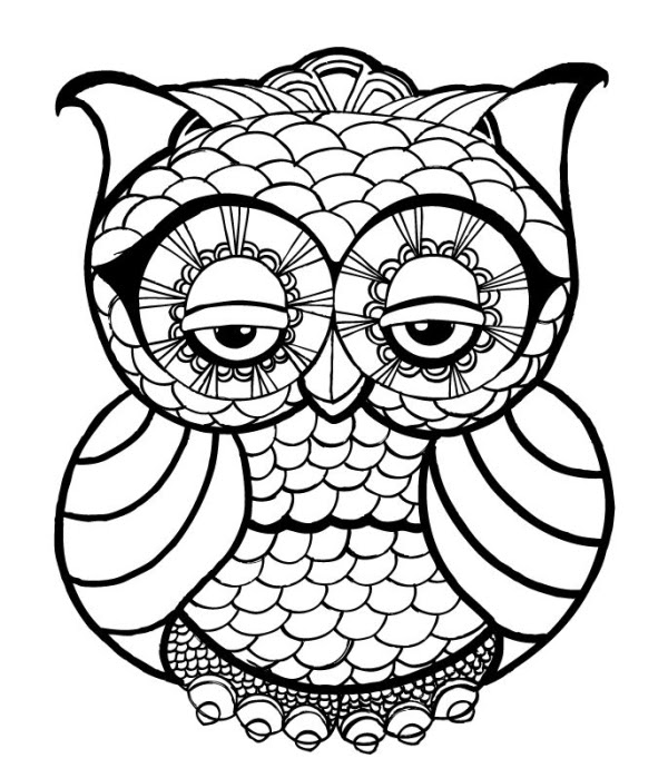 When you're done with these we have more animal coloring pages for kids, for adults, and a huge category of animals to look through. Owl Mandala Coloring Pages At Getdrawings Free Download