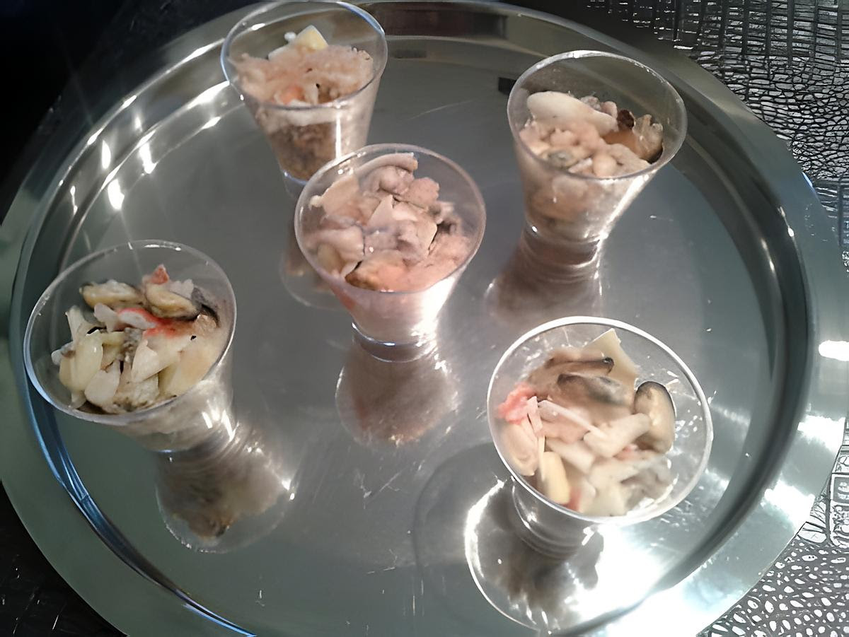 Verrine simple et rapide noël / verrines de noel faciles et legeres 1 2 3 degustez : Recette De Verrines Oceanes Apero Chic De Noel
