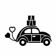 車 イラスト おしゃれ 白黒 Kuruma