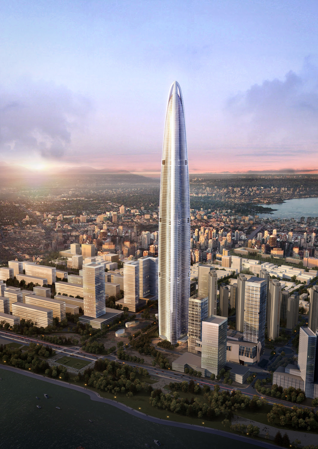 Due to airspace regulations, it has been redesigned so its height does not exceed 500 metres (1,600 ft) above sea level. Wuhan Greenland Center 476m 1560ft 97 Fl T O Page 43 Skyscrapercity