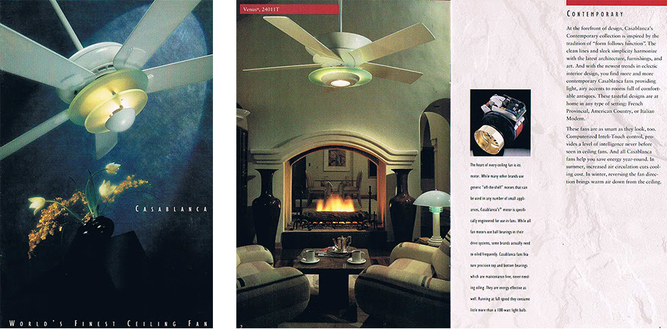 Ceiling fans for the trade. Casablanca Fans Reality2