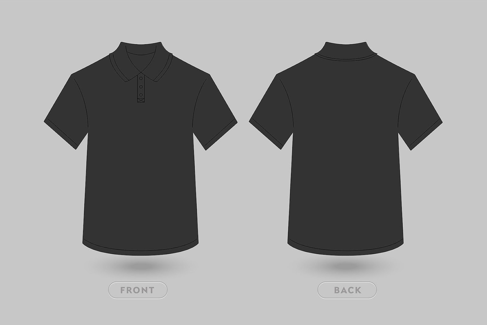 Download 7903+ Polo T-Shirt Template Illustrator Free Download ...