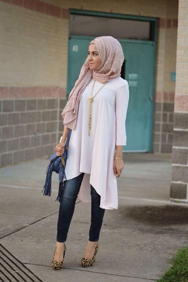 Latest Casual Wear  Hijab  Styles  with Jeans 2022 2022 