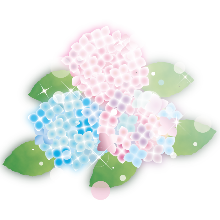 無料イラスト画像 これまでで最高の雨 綺麗 紫陽花 イラスト