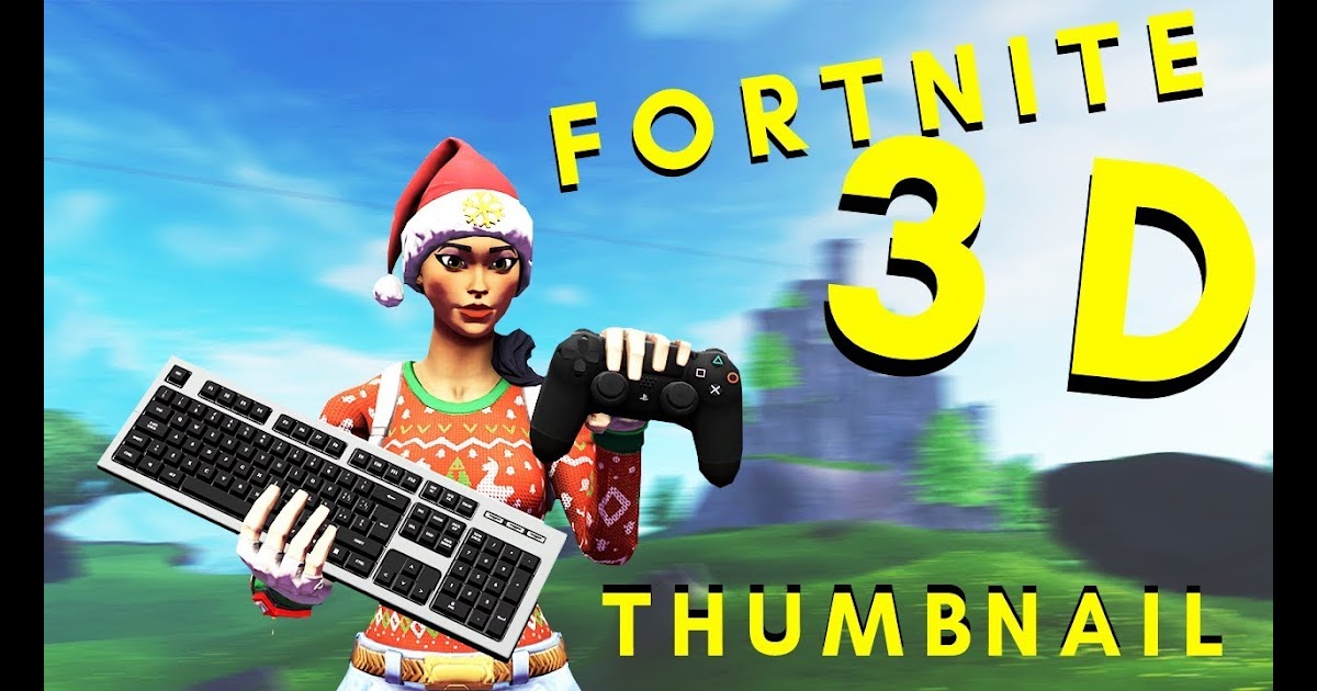  - fortnite 3d thumbnail keyboard