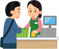 動物の画像について 元のイラスト コンビニ レジ