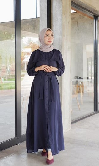 Terbaru 50 Warna  Jilbab  Untuk Baju  Abu  Rokok