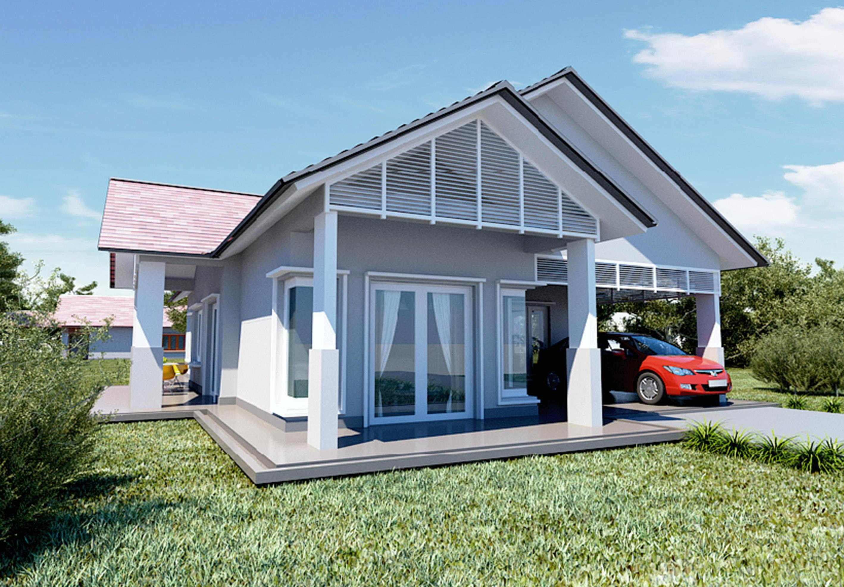 Gambar Design Rumah Banglo Satu Setengah Tingkat Gambar 