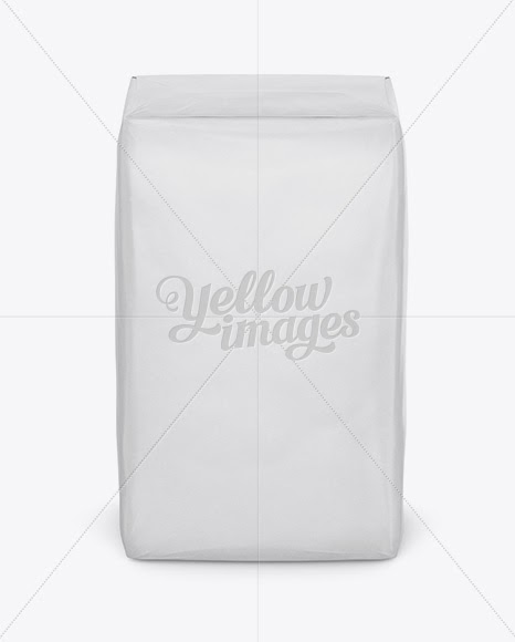 Download Download Cement Paper Bag Mockup - Front View (High-Angle ...