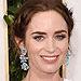 Golden Globes: Emily Blunt Stuns in 'Soggy' White Despite the Rain