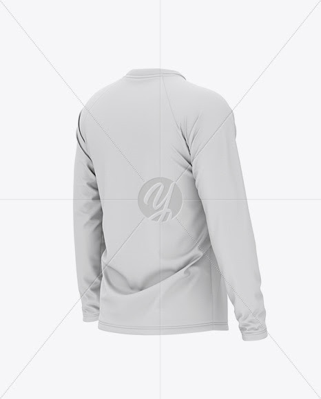 Download Download Men's Raglan Long Sleeve T-Shirt Mockup - Back ...