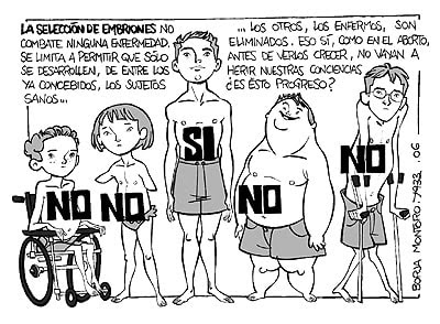 Decarte de embriones humanos en la

búsqueda del niño que se ajuste a la demanda del cliente