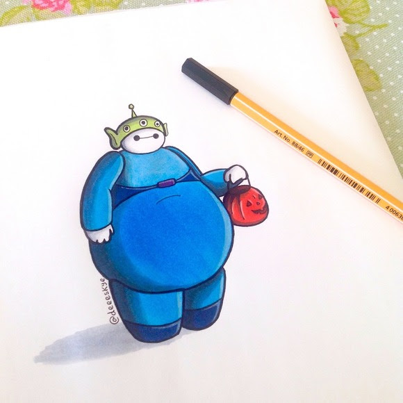 ベイマックス キャラクター 簡単 可愛い イラスト
