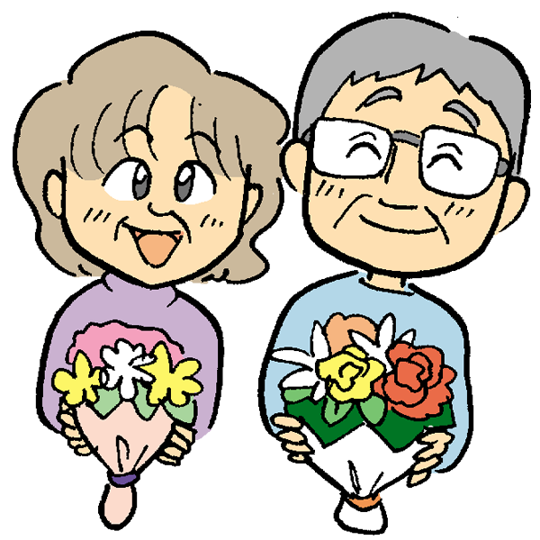最も検索された 老夫婦 イラスト かわいい かっこいい無料イラスト素材集