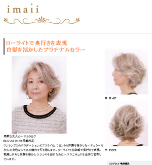 ファッショントレンド 上白髪 ヘアスタイル 女性