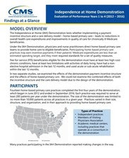 Independence At Home Demonstration Findings-At-A-Glance Year Four Report