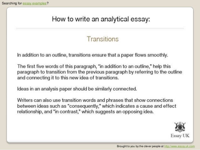 how to write a good analytical essay