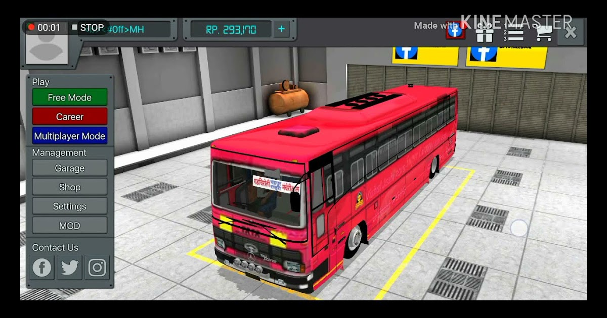 Bus Simulator Indonesia Bus Skin Gsrtc livery truck anti 