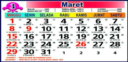  Kalender  2009 Seribu Cara