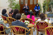 Secretary Blinken speaks with young Egyptian leaders in Cairo.