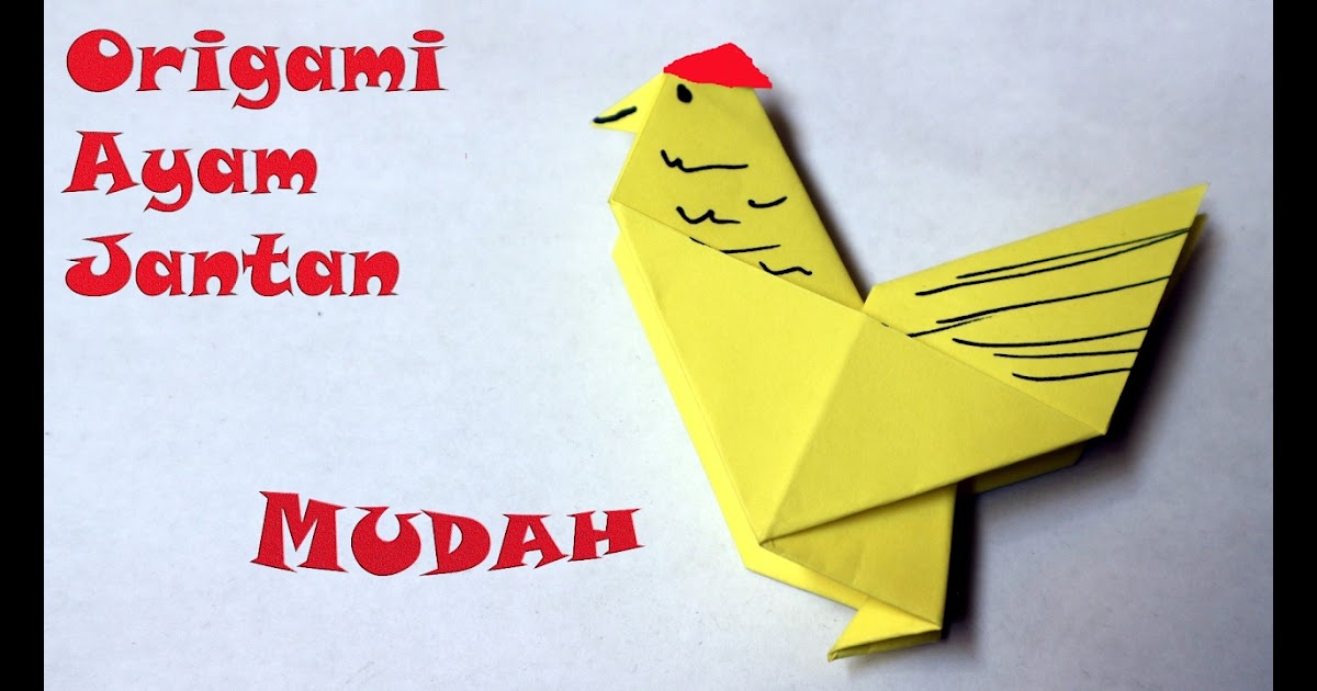 101 Gambar Ayam Dari Kertas Origami Terlihat Keren Infobaru