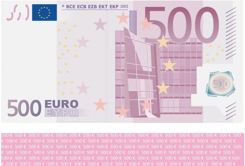 500 Euro Schein Druckvorlage : 500 Euro Schein ...