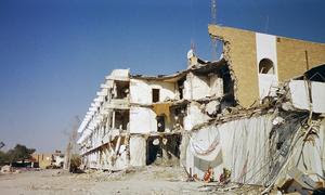 La sede de las Naciones Unidas en Bagdad fue destruida por un camión bomba el 19 de agosto de 2003.