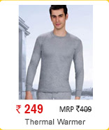 100% Original Branded Round Neck Full Sleeves Thermal Warmer- Asstd(Only Upper)