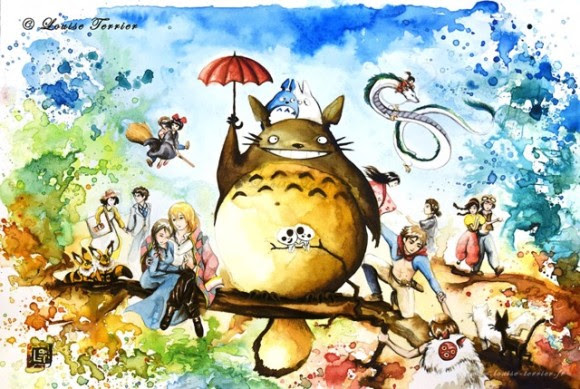 無料イラスト画像 驚くばかり綺麗 壁紙 ジブリ イラスト
